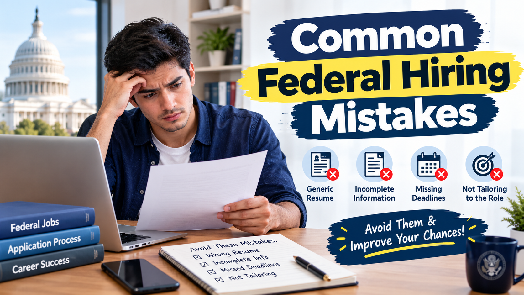 common-federal-hiring-mistakes-infographic-featuring-a-worried-young-man